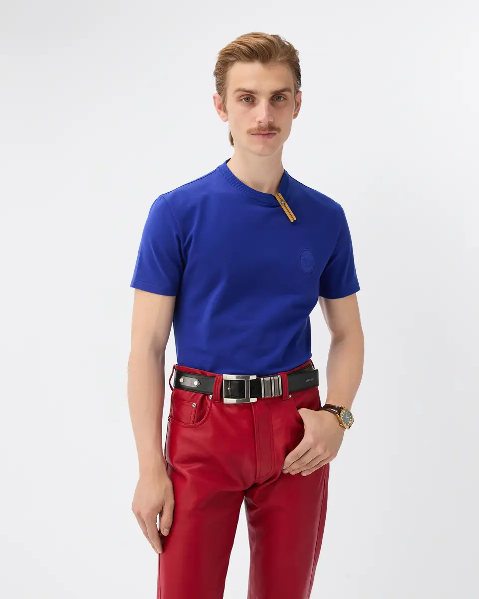 Versace Cotton-Jersey Slim T-Shirt | Thumbnail 2 Versace Cotton-Jersey Slim T-Shirt | Thumbnail 2