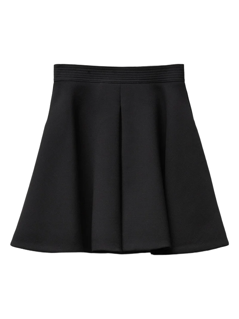 Versace Natté Wool Mini Skirt
