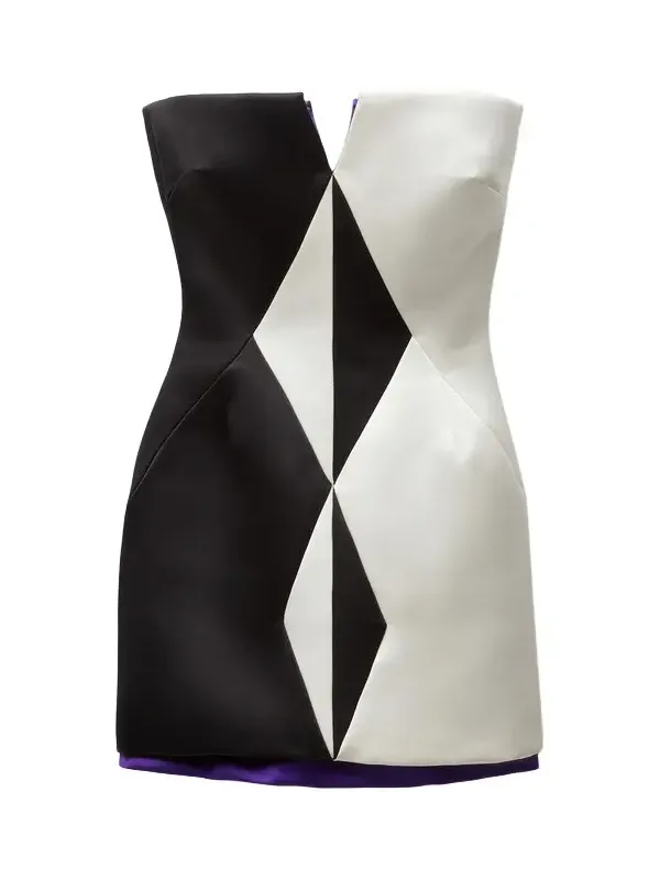 Silk Duchesse Mini Dress