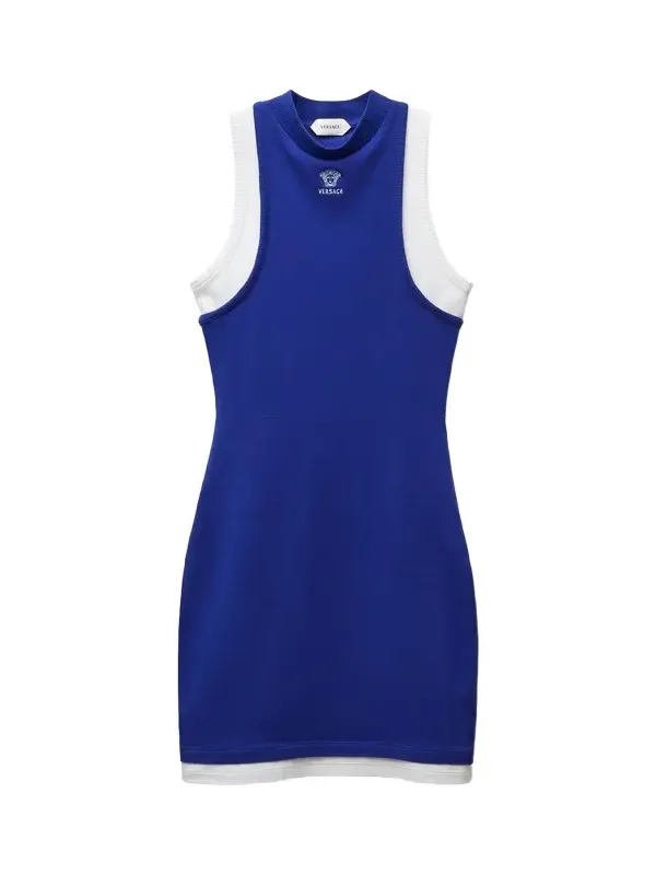 Embroidered-Logo Stretch Cotton-Jersey Mini Dress Embroidered-Logo Stretch Cotton-Jersey Mini Dress