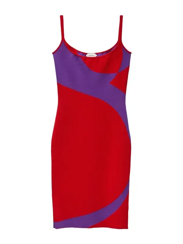 Stretch Wool Knit Mini Dress