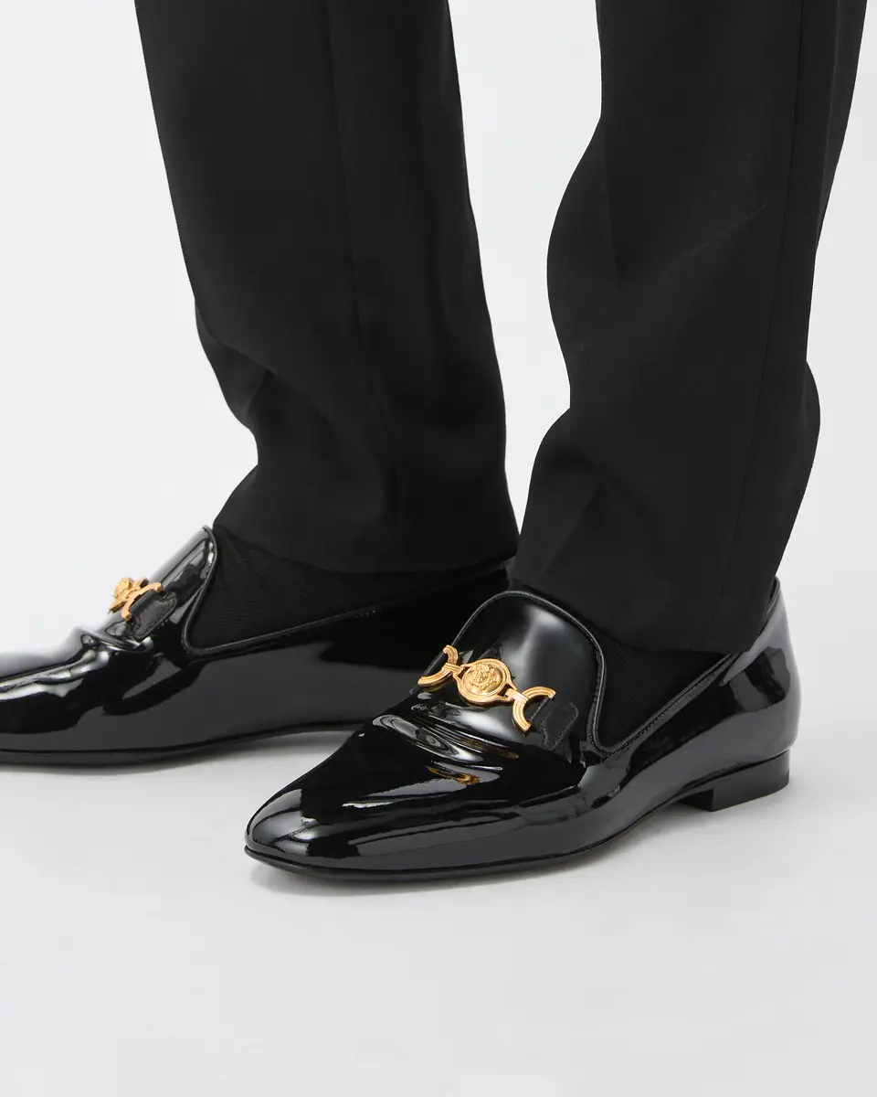 Versace Gala Patent Slippers | Thumbnail 2 Versace Gala Patent Slippers | Thumbnail 2