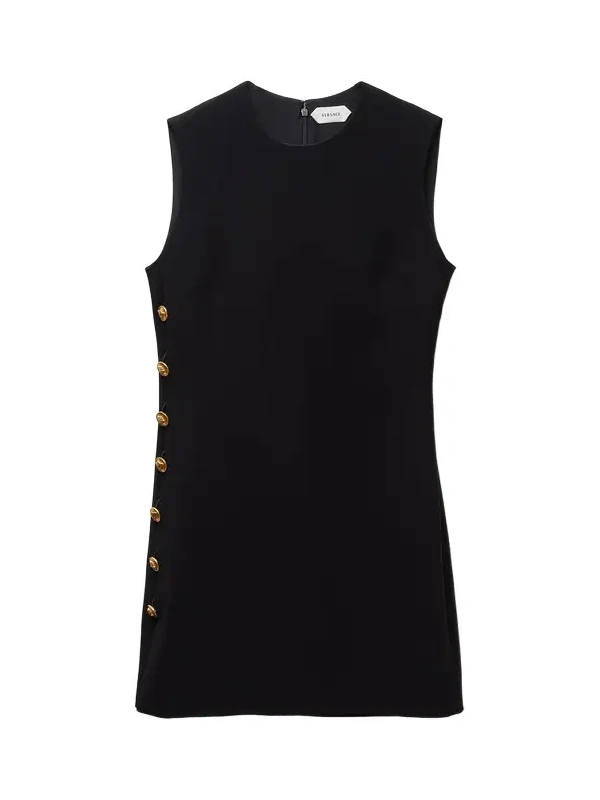Stretch Viscose Cady Mini Dress