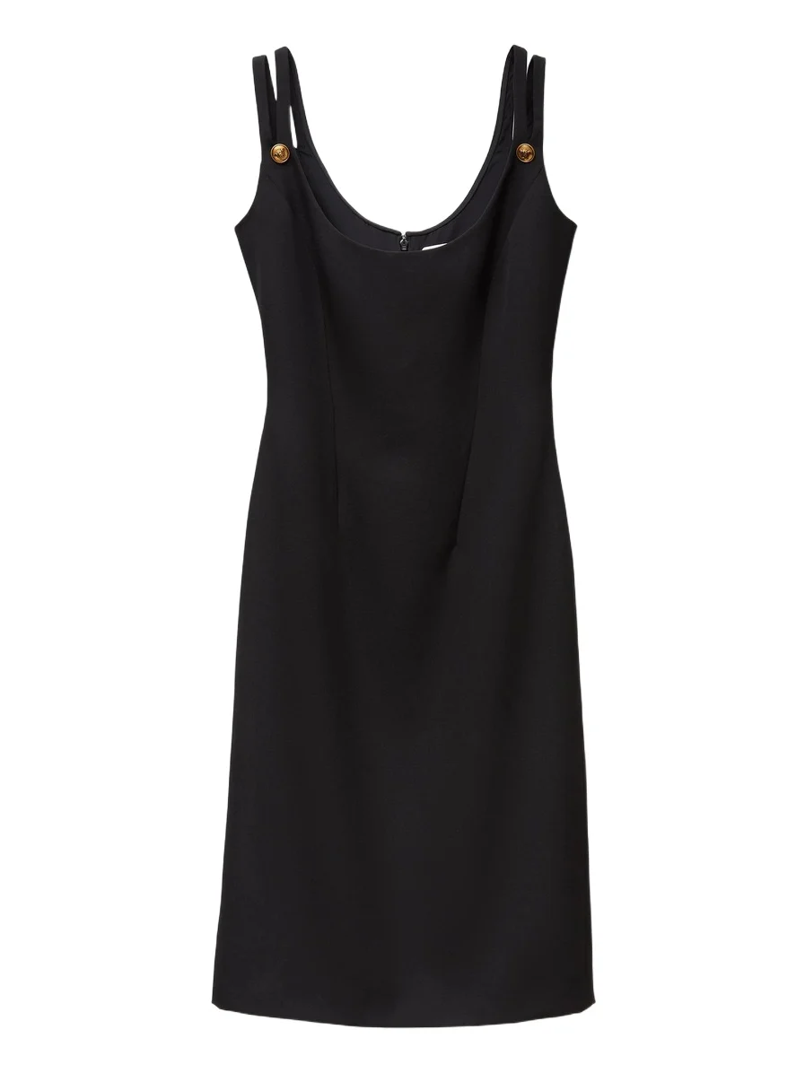 Wool Grain De Poudre Midi Dress Wool Grain De Poudre Midi Dress