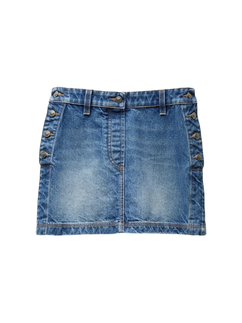 Versace Denim Mini Skirt | Thumbnail 1 Versace Denim Mini Skirt | Thumbnail 1