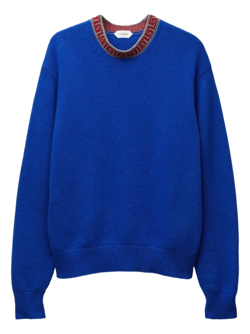 Versace Crewneck Wool & Cashmere Sweater