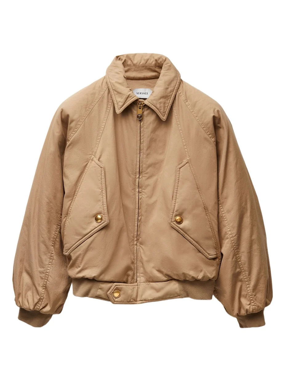 Embroidered Cotton Gabardine Blouson