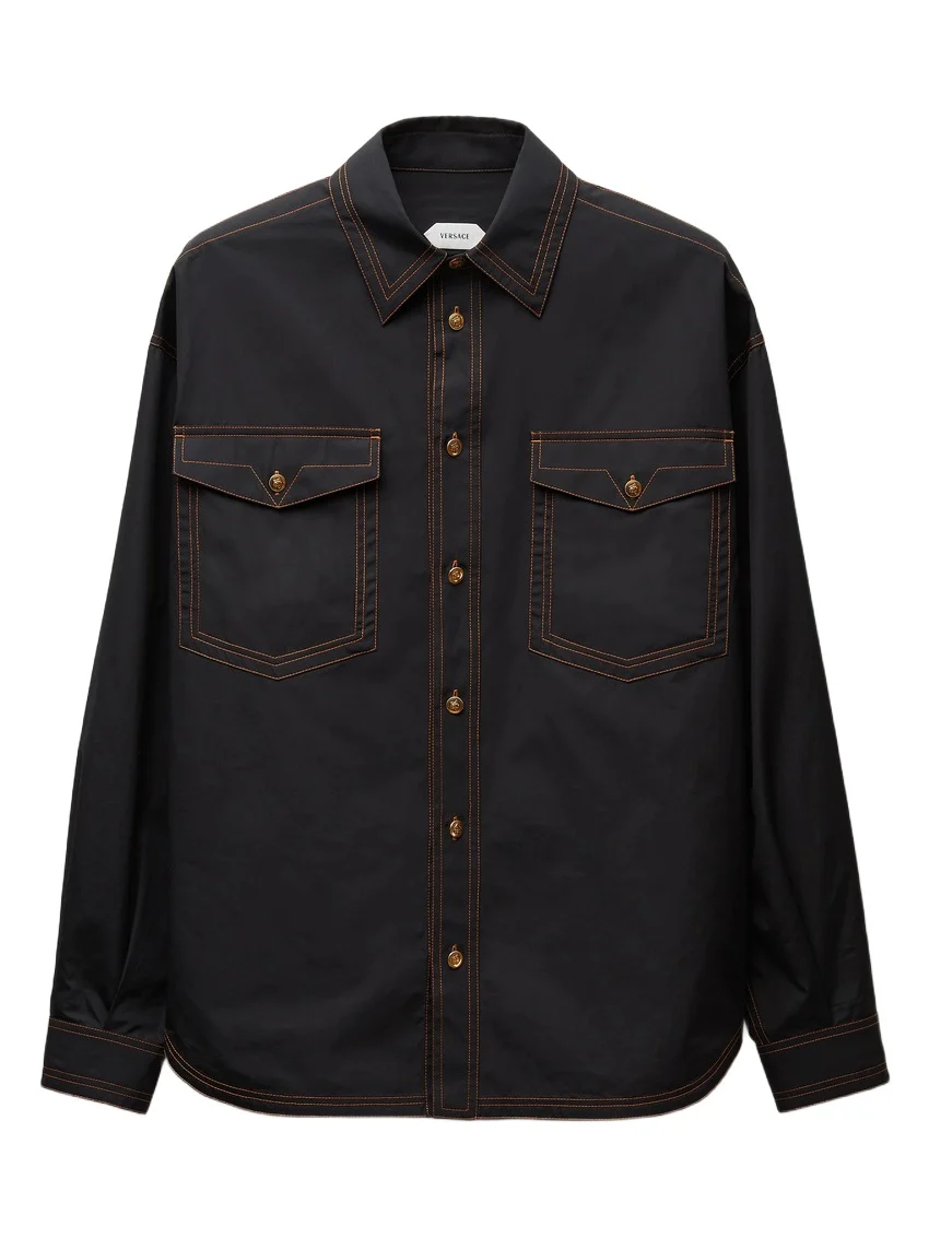 Versace Cotton Poplin Loose Shirt