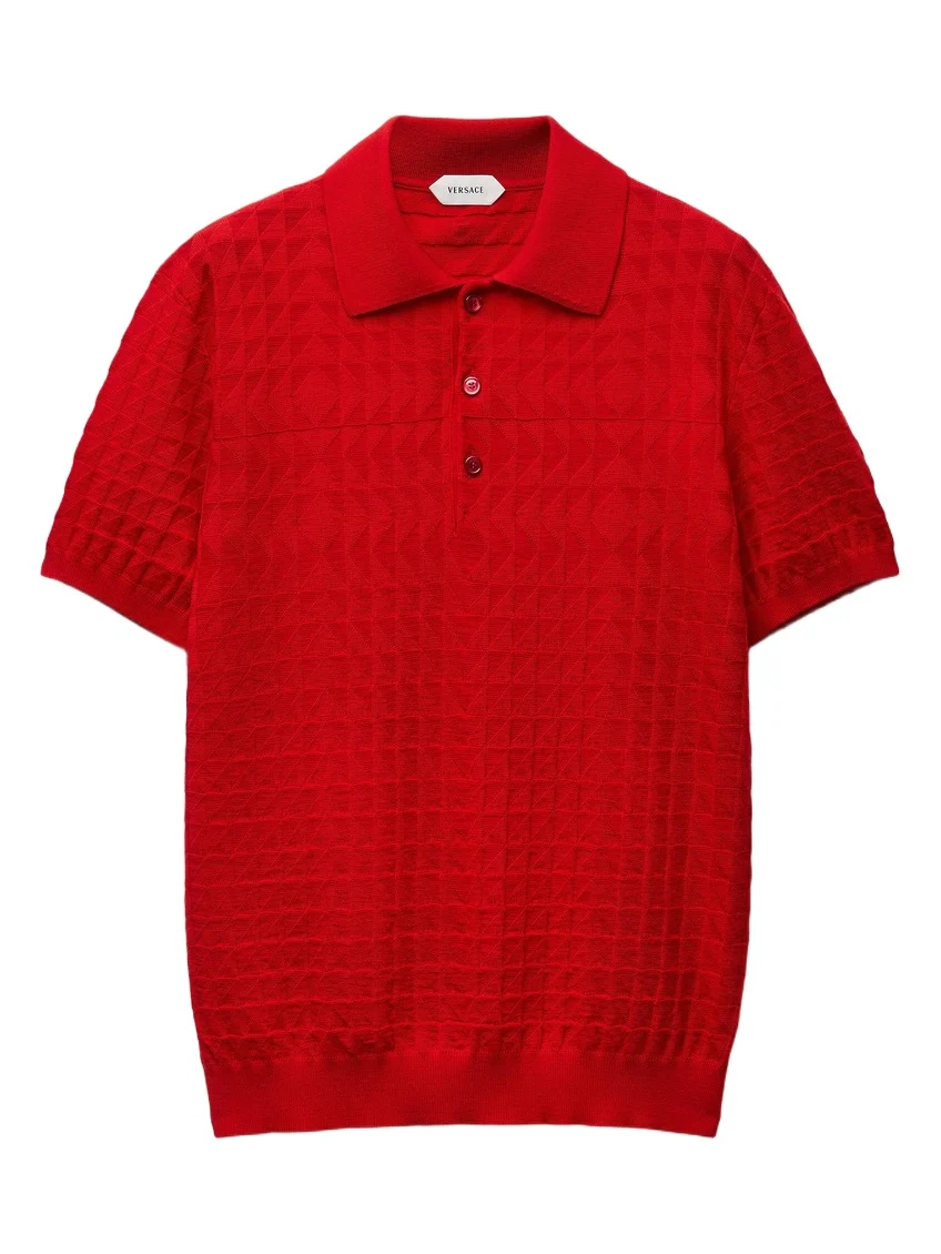 Versace Wool Knit Polo