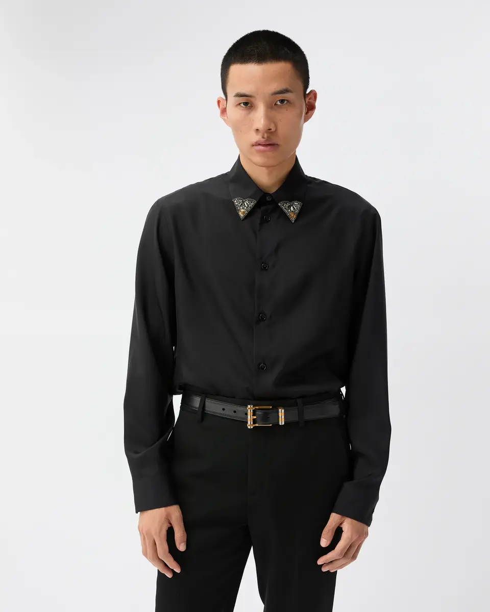 Versace Silk-Poplin Regular Shirt | Thumbnail 2 Versace Silk-Poplin Regular Shirt | Thumbnail 2