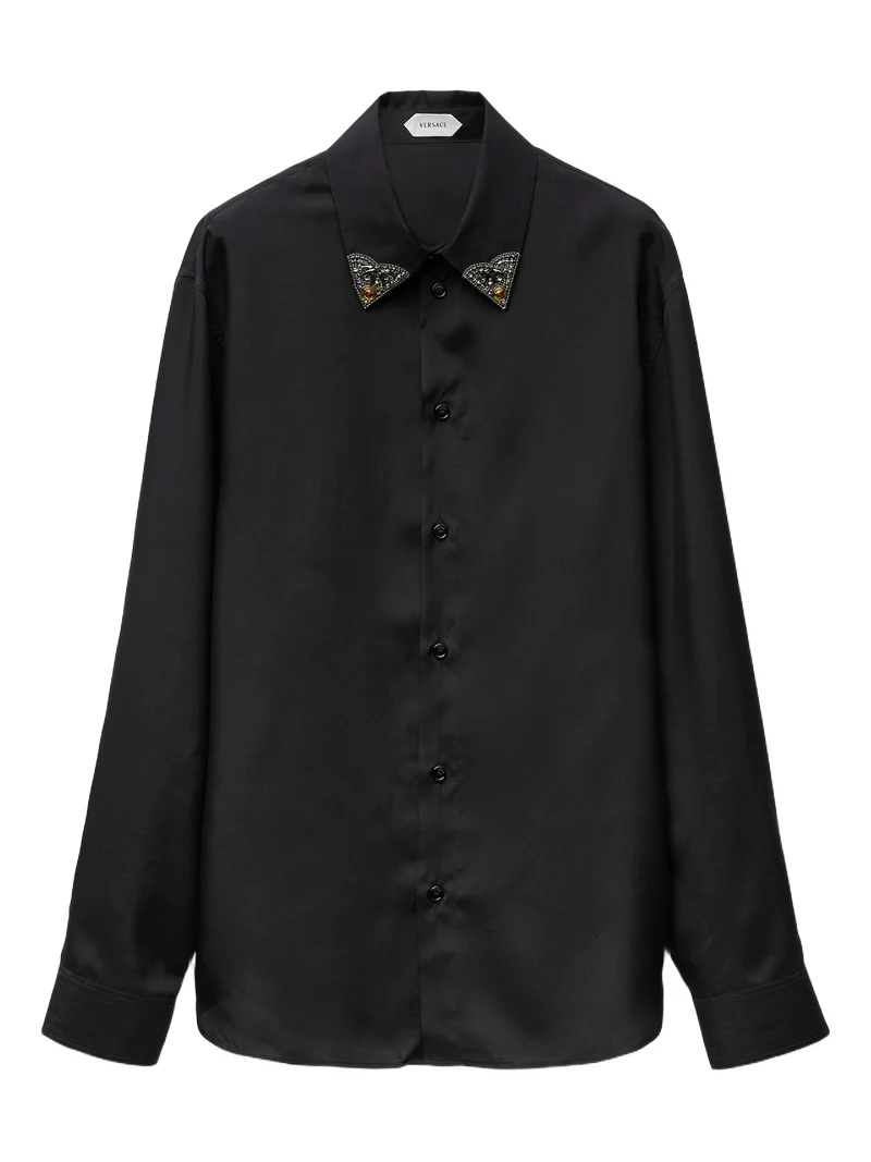 Versace Silk-Poplin Regular Shirt