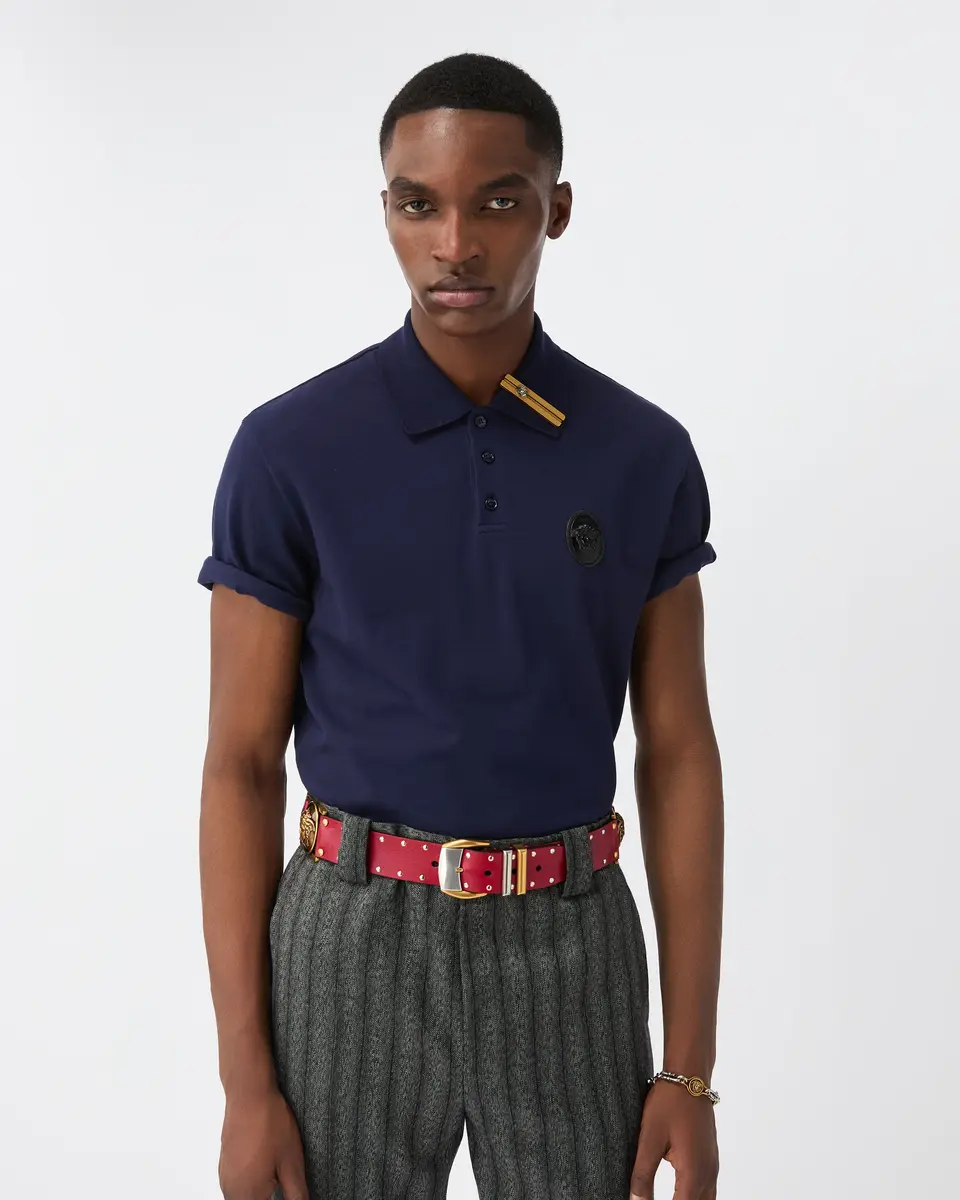 Versace Cotton Piqué Polo | Thumbnail 2 Versace Cotton Piqué Polo | Thumbnail 2