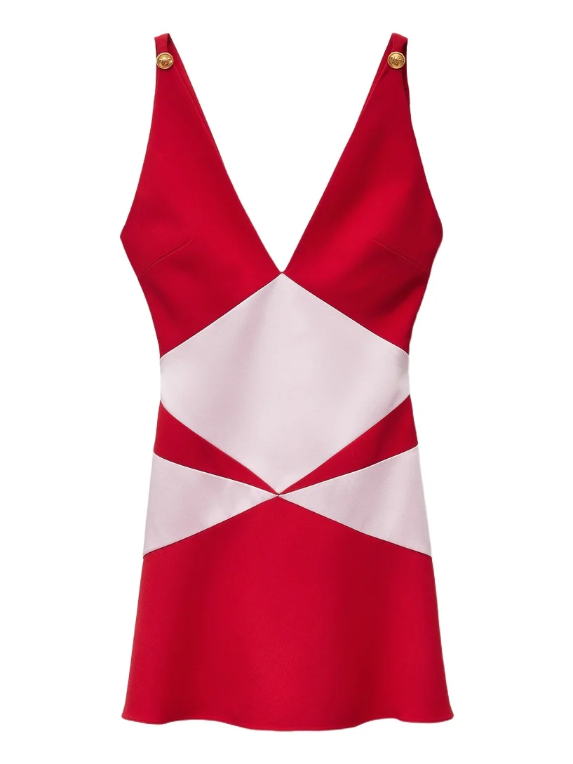 Versace Envers-Satin Mini Dress