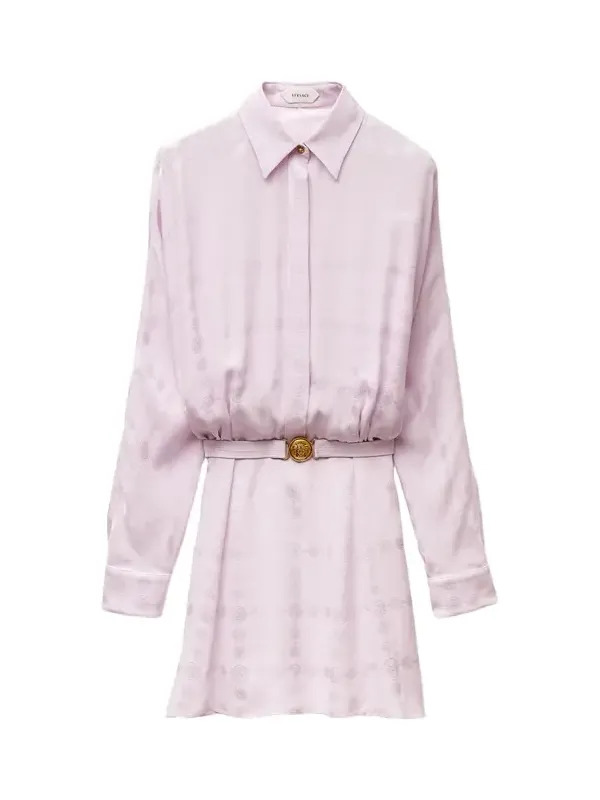 Versace Jacquard Silk Crêpe Satin Mini Dress