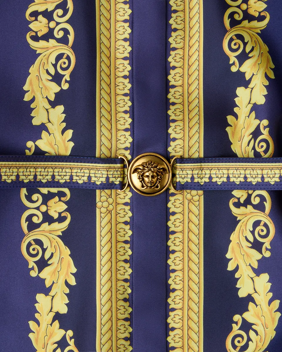 Versace Printed Silk Twill Mini Dress | Thumbnail 2 Versace Printed Silk Twill Mini Dress | Thumbnail 2