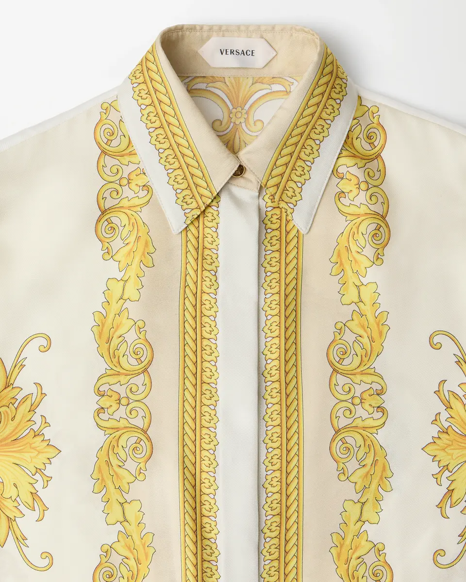 Versace Printed Silk Twill Midi Dress | Thumbnail 2