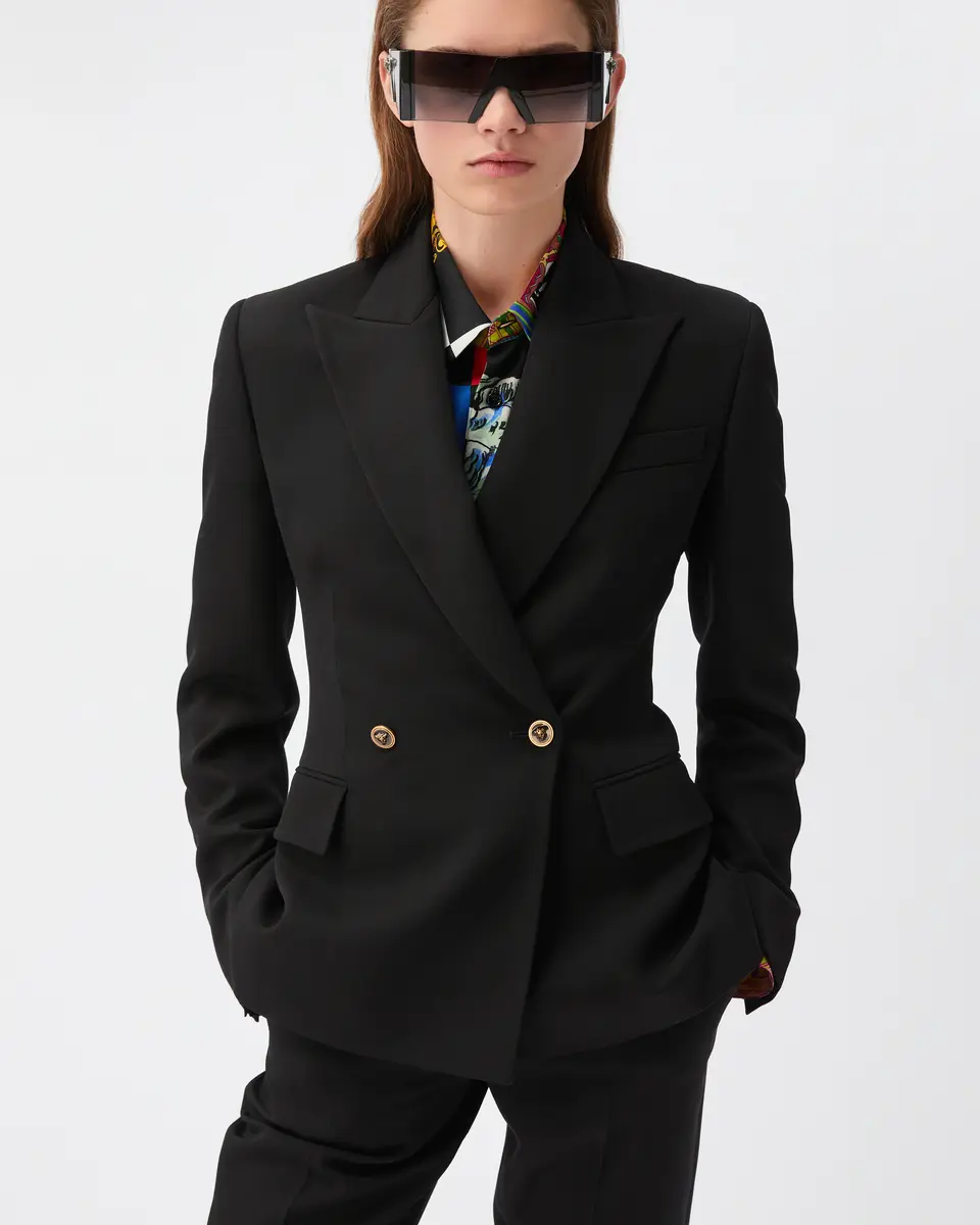 Versace Wool Grain De Poudre Blazer | Thumbnail 2