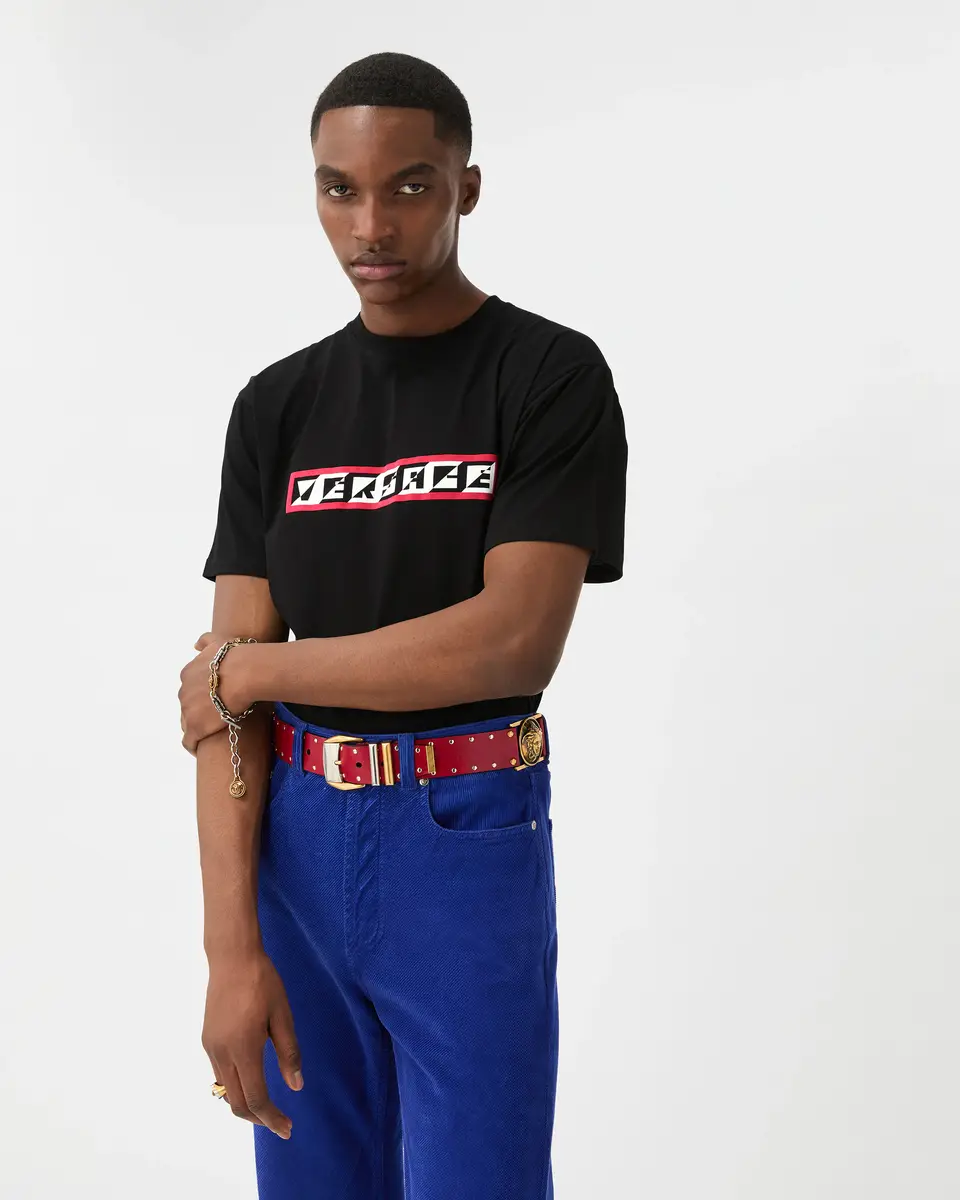 Versace Printed Cotton-Jersey Regular T-Shirt | Thumbnail 2 Versace Printed Cotton-Jersey Regular T-Shirt | Thumbnail 2