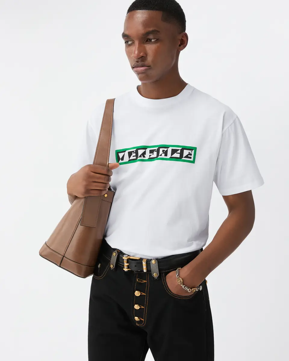 Versace Printed Cotton-Jersey Regular T-Shirt | Thumbnail 2 Versace Printed Cotton-Jersey Regular T-Shirt | Thumbnail 2