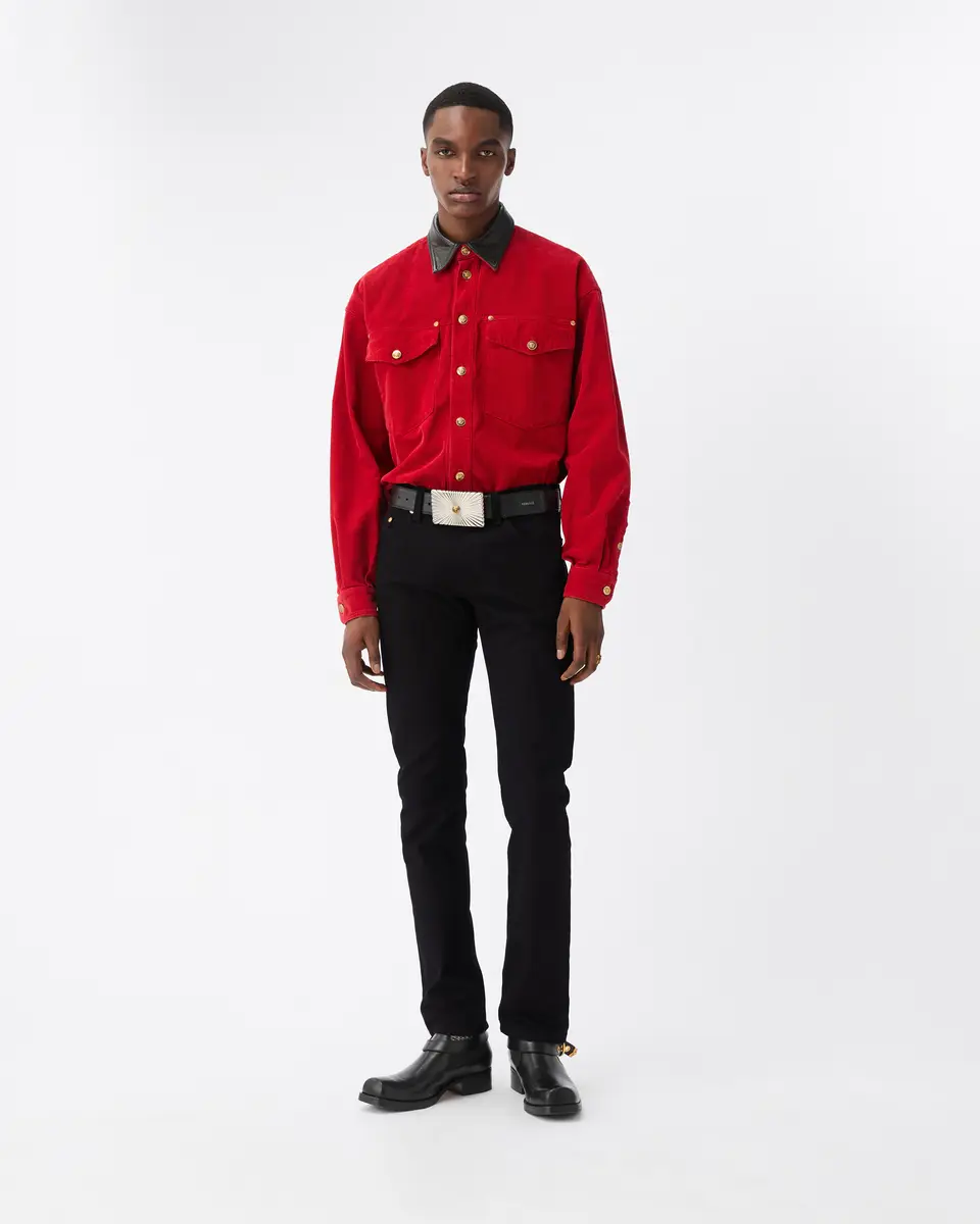 Versace Embroidered-Detail Slim Jeans | Thumbnail 2