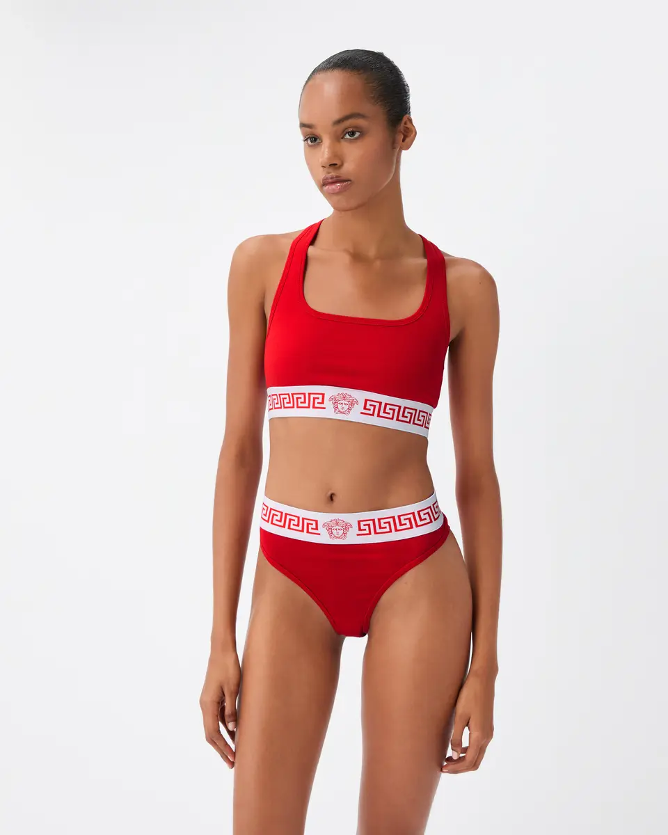 Versace Cotton-Jersey Bralette | Thumbnail 2