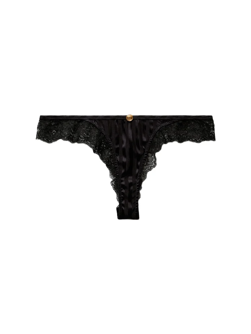 Versace Lace-Trim Jacquard Silk Slip