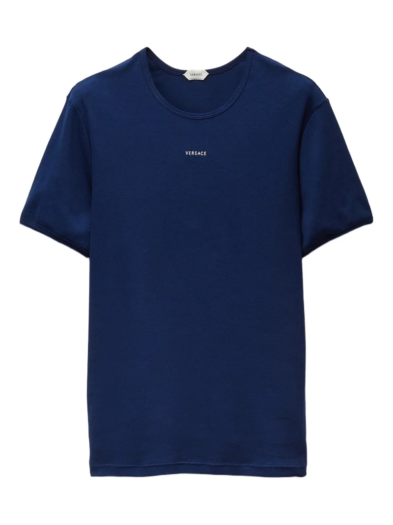 Embroidered-Logo Ribbed Cotton-Jersey T-shirt Embroidered-Logo Ribbed Cotton-Jersey T-shirt