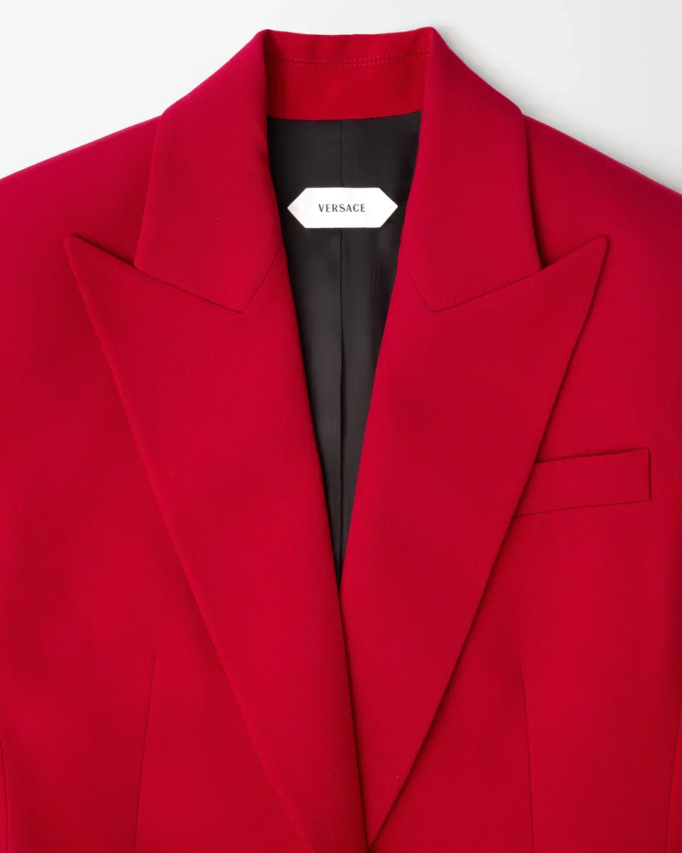 Versace Wool Grain De Poudre Blazer | Thumbnail 2 Versace Wool Grain De Poudre Blazer | Thumbnail 2