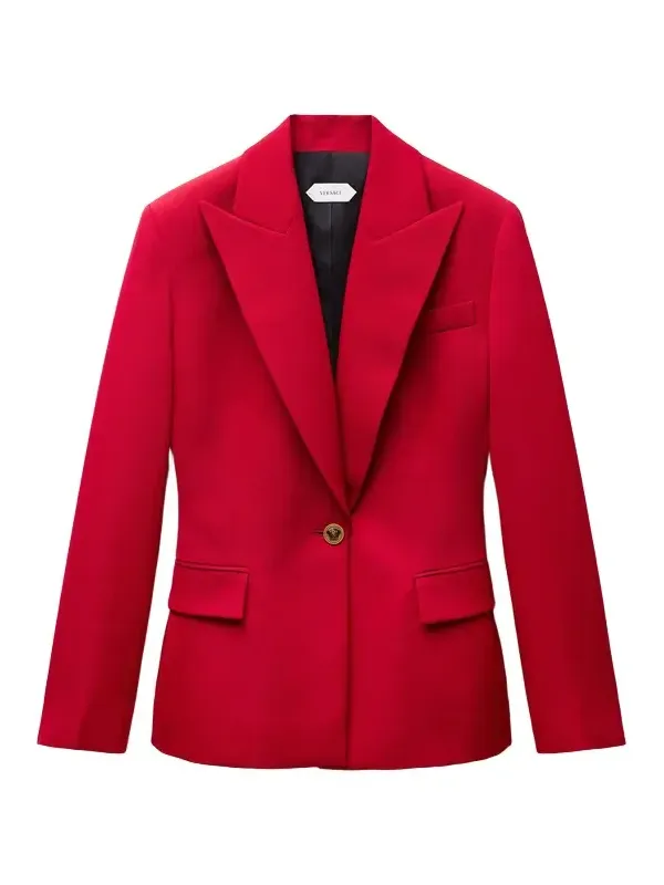 Versace Wool Grain De Poudre Blazer