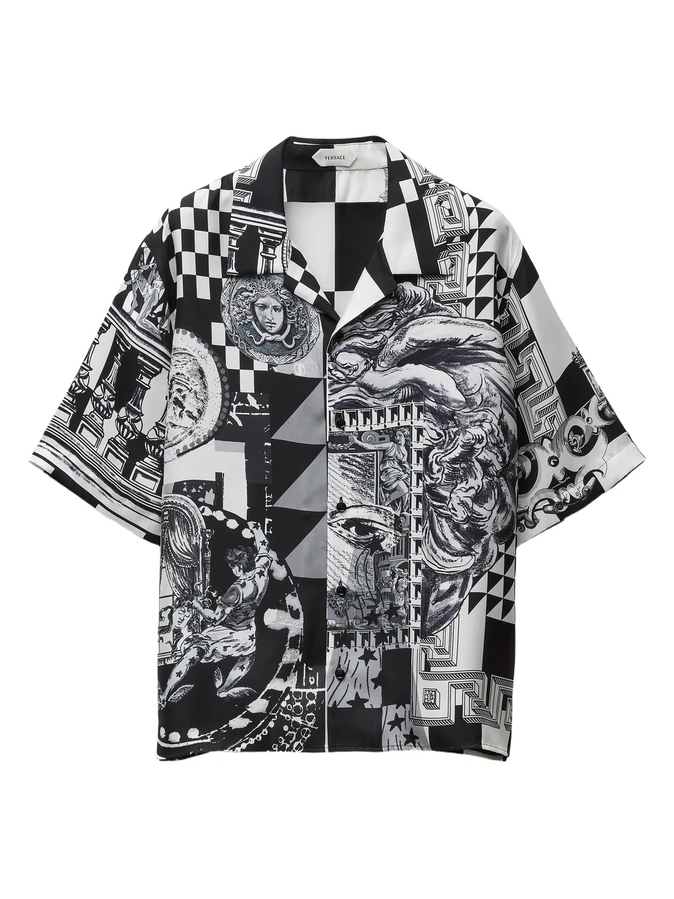 Printed Silk Twill Regular Shirt