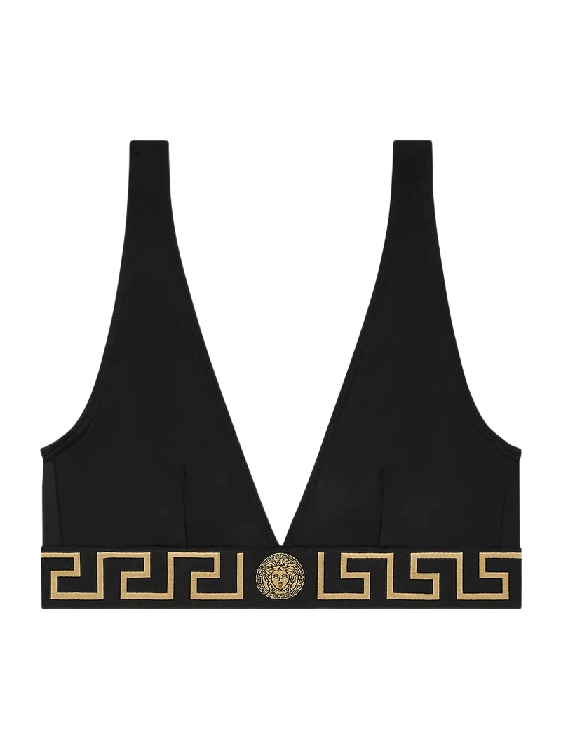 Versace Nylon-Blend Bikini Top
