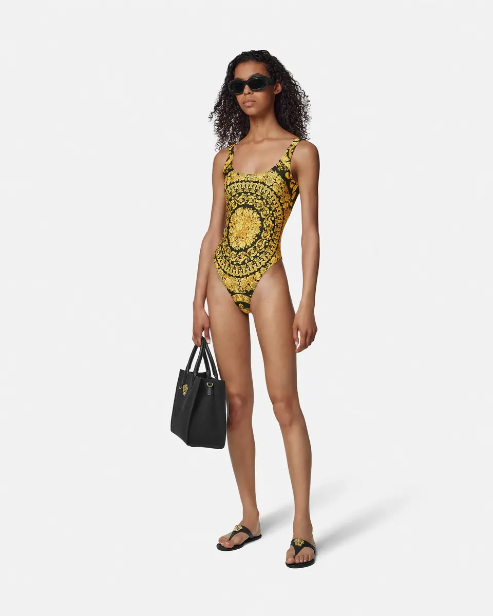 Versace Printed Nylon-Blend One-Piece Swimsuit | Thumbnail 2