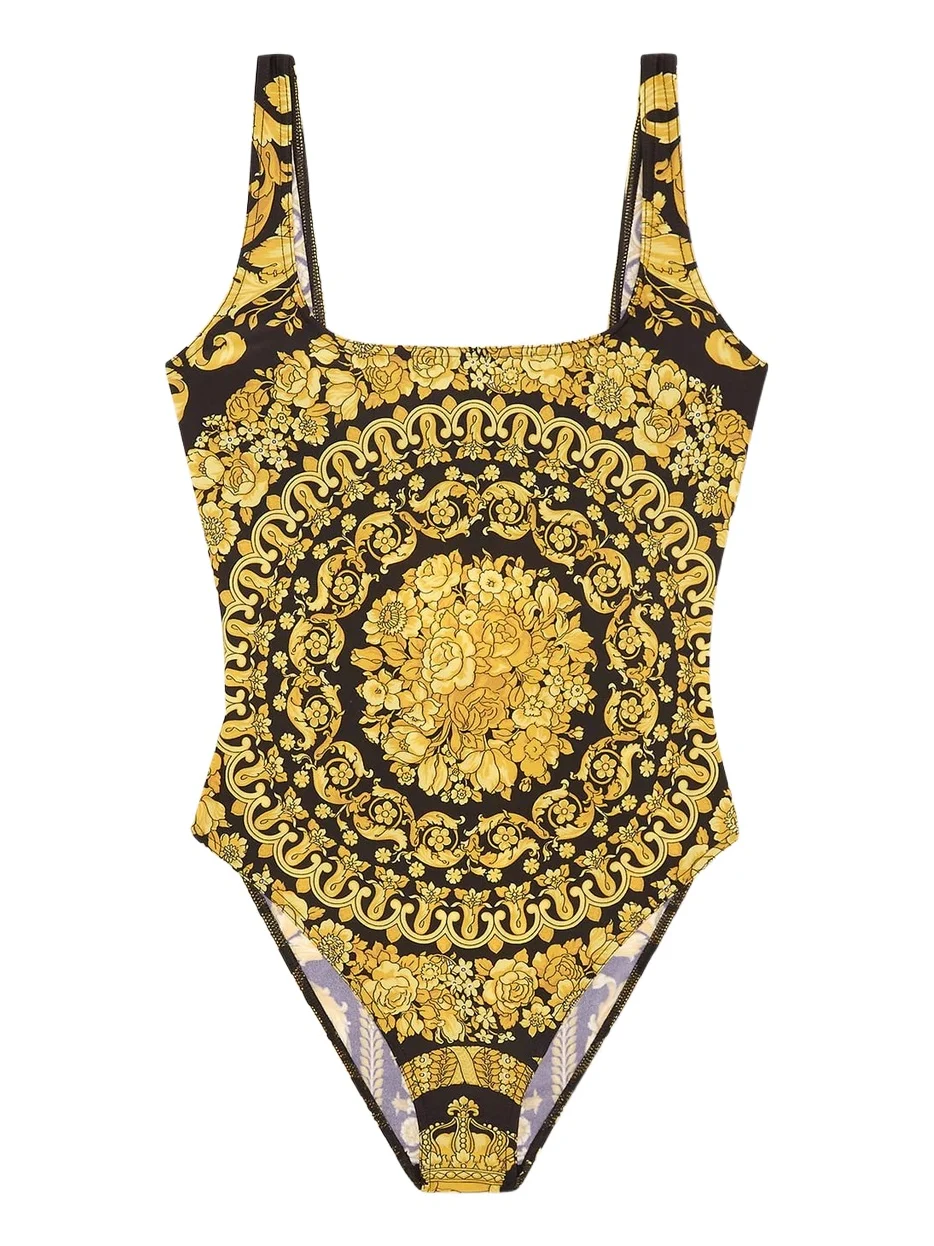 Versace Printed Nylon-Blend One-Piece Swimsuit