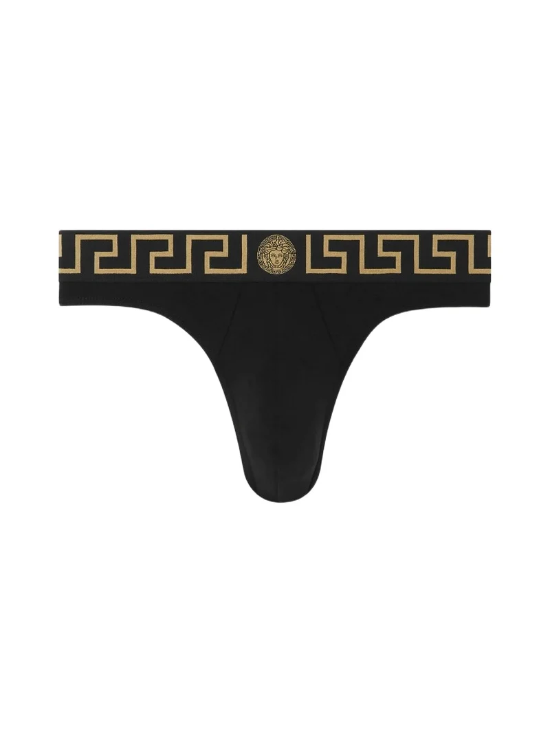 Versace Cotton-Jersey Thong