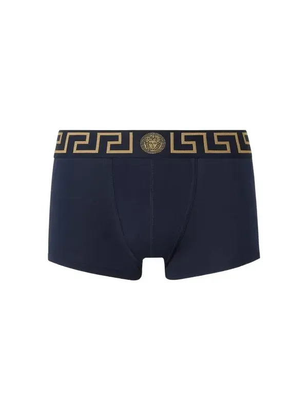Versace Cotton-Jersey Trunks