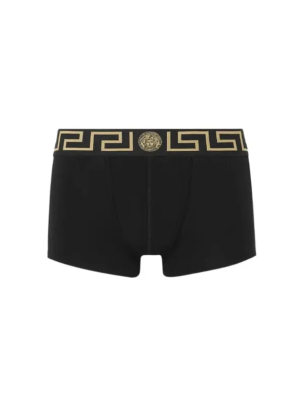 Versace Cotton-Jersey Trunks