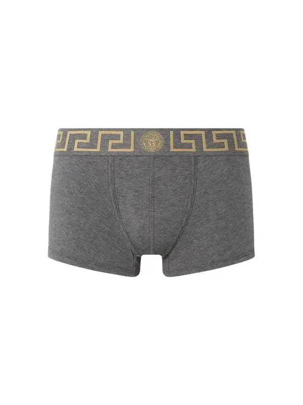 Versace Cotton-Jersey Trunks