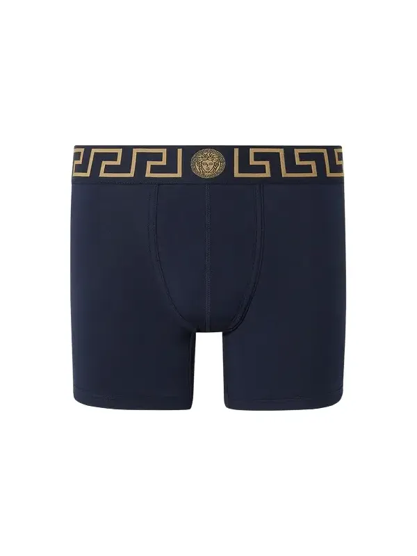 Versace Cotton-jersey Long Trunks