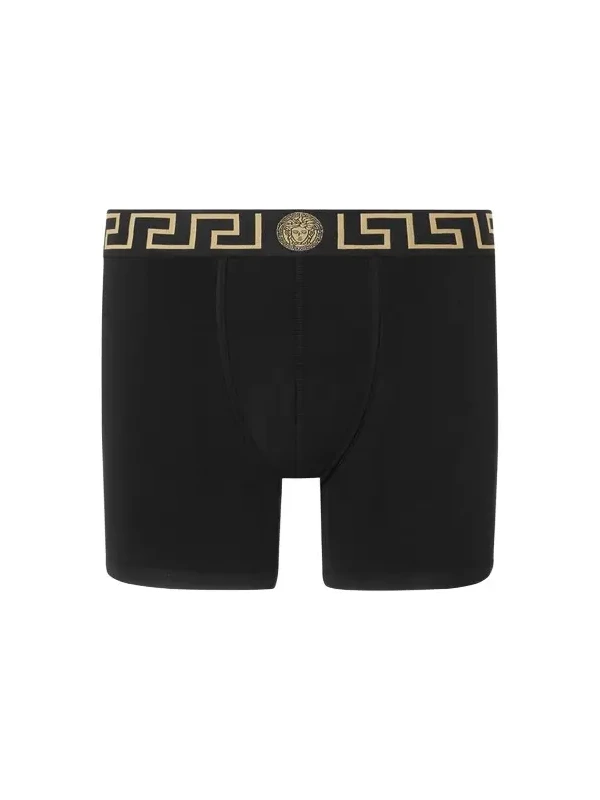 Versace Cotton-jersey Long Trunks