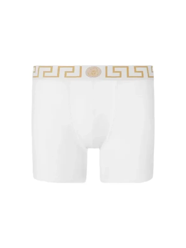 Versace Cotton-jersey Long Trunks