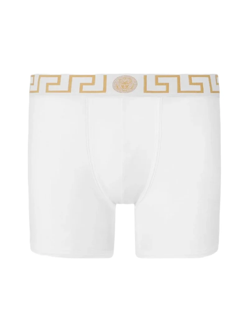 Versace Cotton-jersey Long Trunks