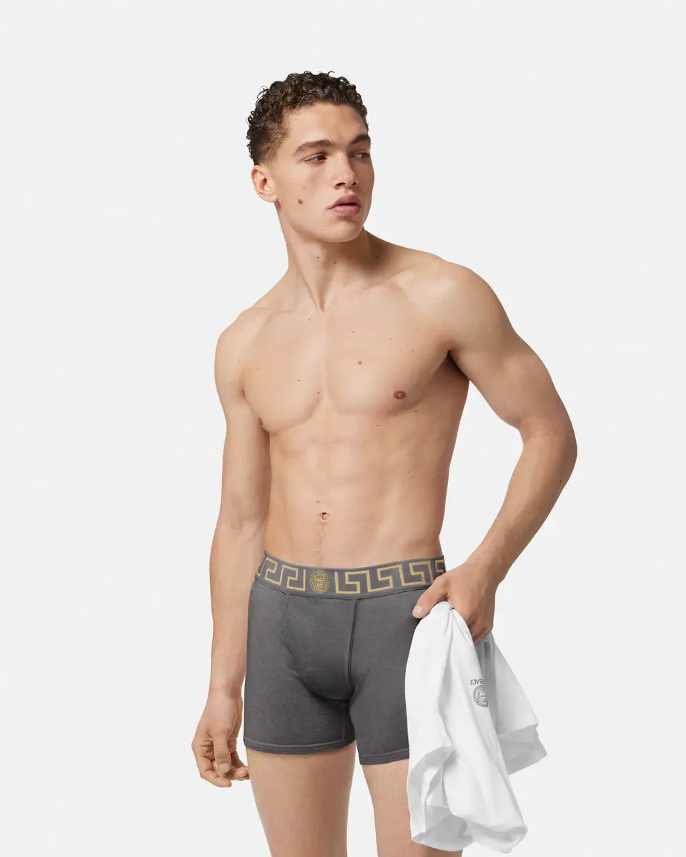 Versace Cotton-jersey Long Trunks | Thumbnail 2 Versace Cotton-jersey Long Trunks | Thumbnail 2