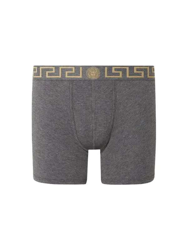 Versace Cotton-jersey Long Trunks