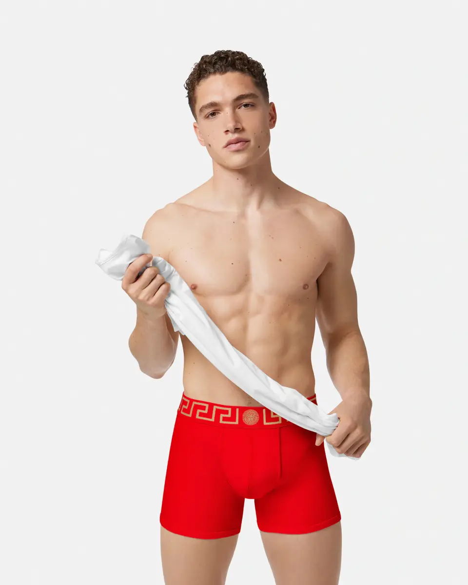 Versace Cotton-jersey Long Trunks | Thumbnail 2 Versace Cotton-jersey Long Trunks | Thumbnail 2