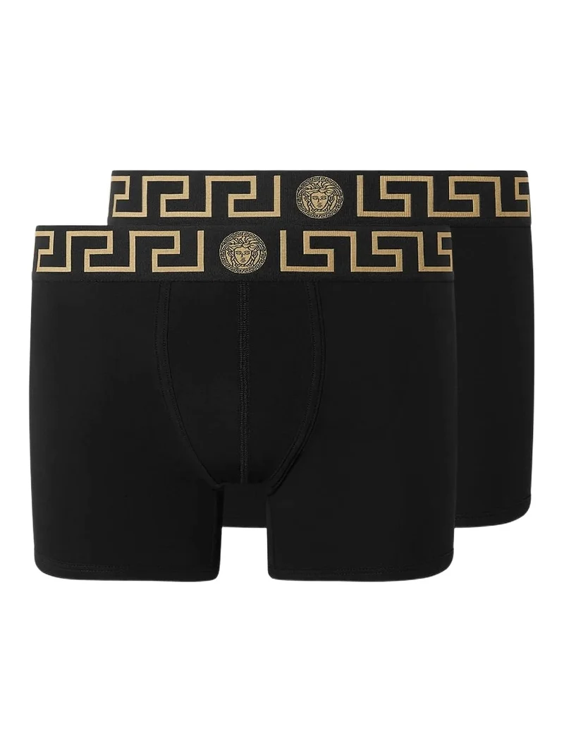 Versace Greca Border Long Trunks 2-Pack