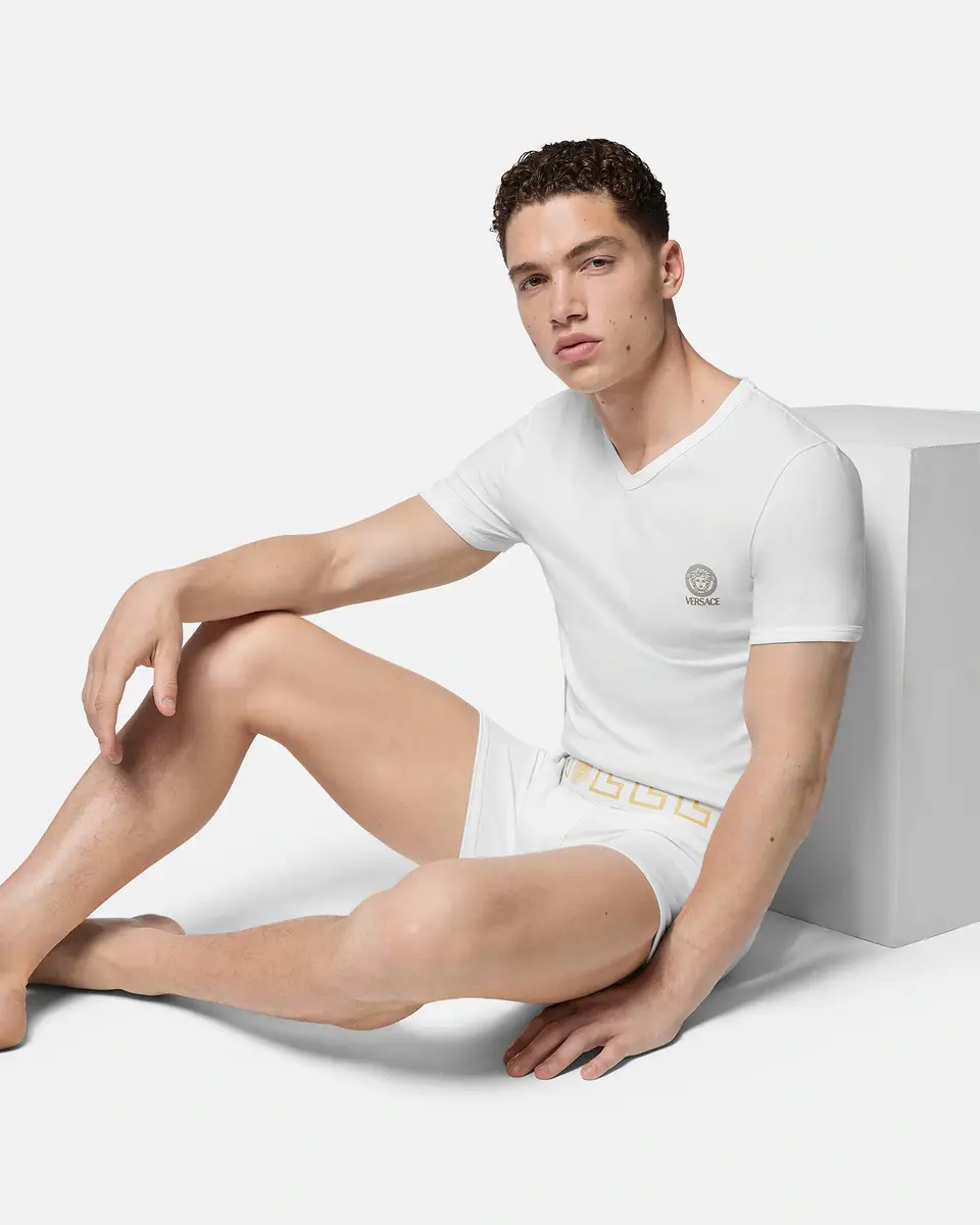 Versace Greca Border Long Trunks 2-Pack | Thumbnail 2