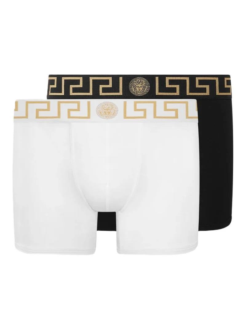 Versace Greca Border Long Trunks 2-Pack