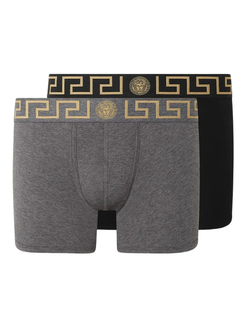 Versace Greca Border Long Trunks 2-Pack