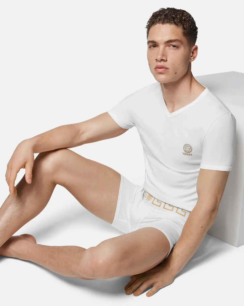 Versace Greca Border Long Trunks 2-Pack | Thumbnail 2