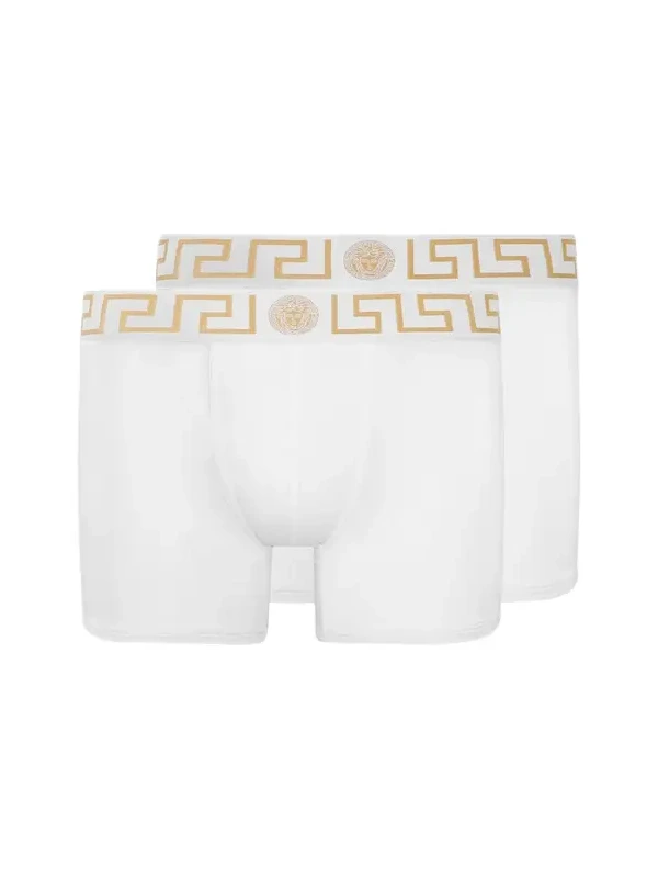 Versace Greca Border Long Trunks 2-Pack